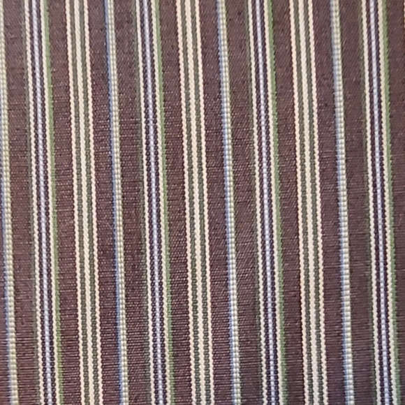 Forsyth mens blue stripe dress shirt, neck size 16, GUC - Picture 5 of 6